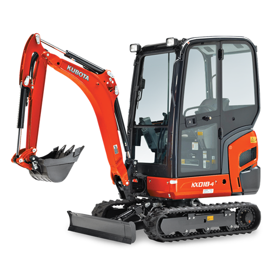 Kubota KX018-4 — 1–2 Ton